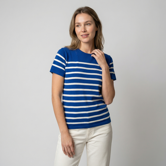 T-shirt Marinière Unisexe ARTIO – Élégance et confort inspirés de la mer